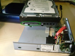 The SATA Connection on the Hard Drive