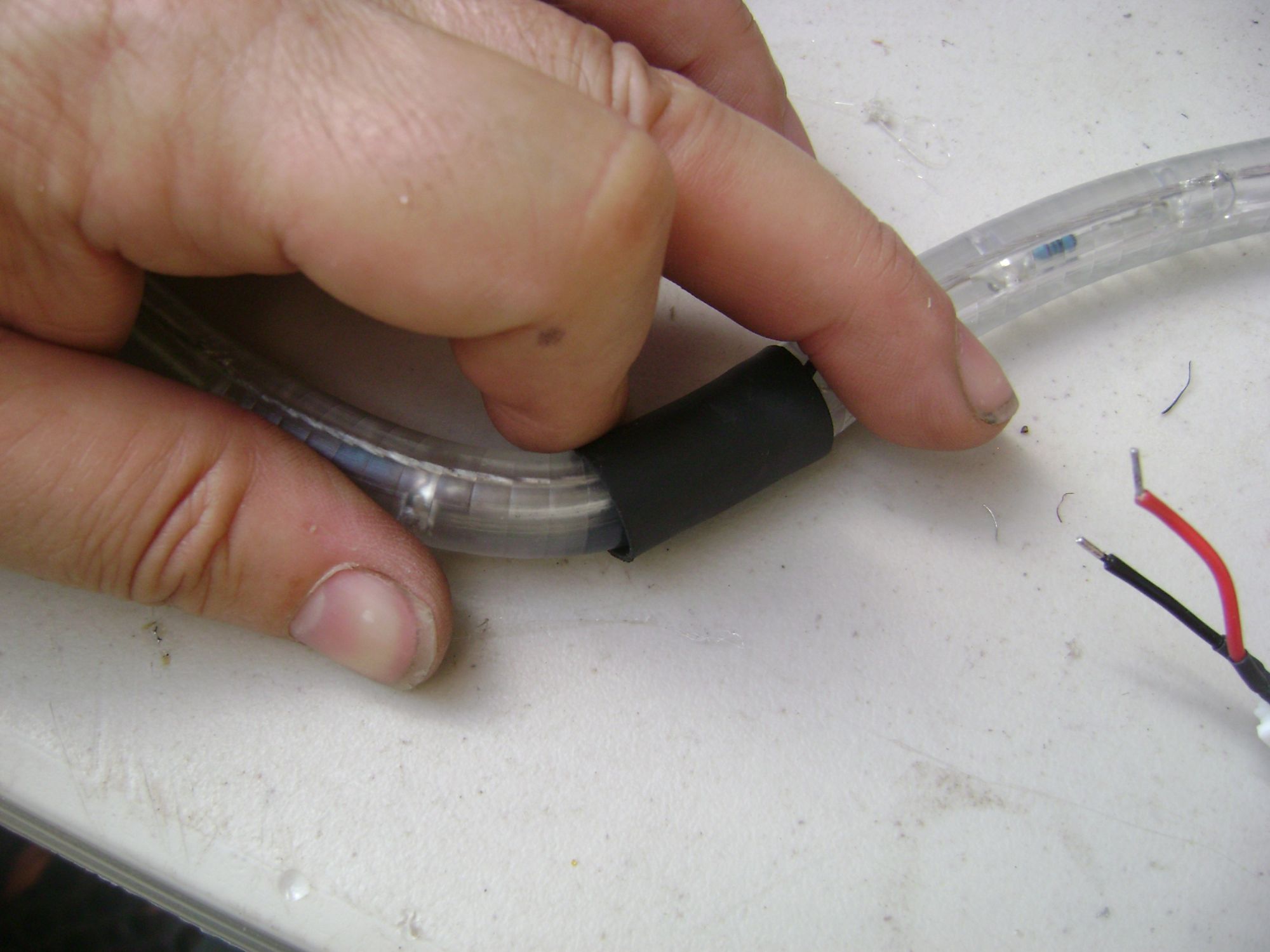 Positioning the Heat Shrink Tubing